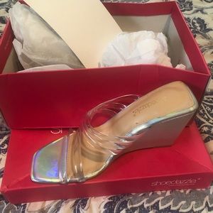 Iridescent Wedge Heel
